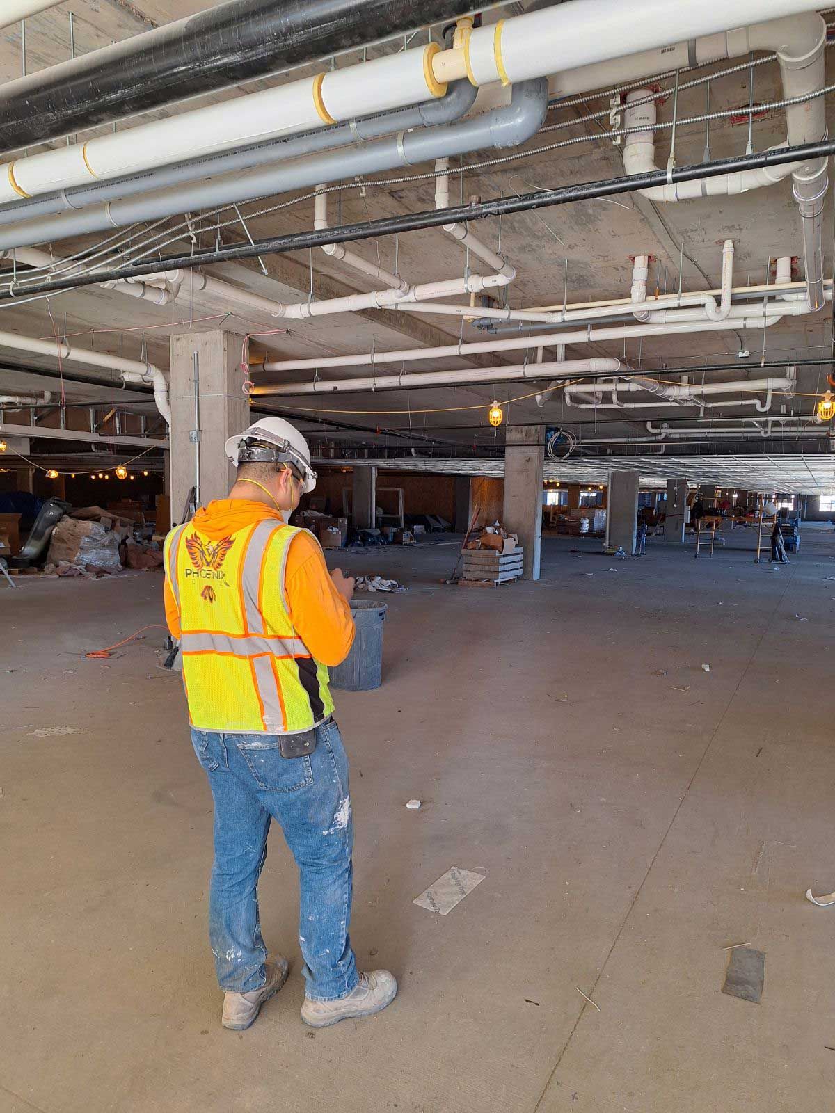 Phoenix drywall at construction site